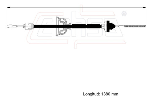 Cable Embrague Para Peugeot 45 2.0l 1998 Foto 2