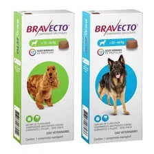 Combo 01 Bravecto 10 A 20kg + 01 Bravecto 20 A 40kg