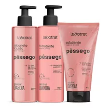 Kit Skin Care Limpeza Corporal Dia Dia Labotrat Pessego