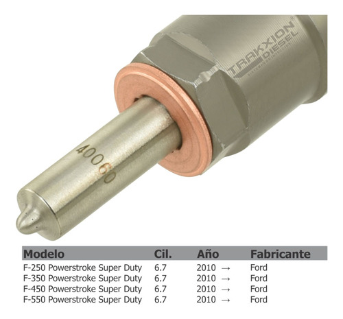 Inyector Diesel Piezoelctrico Para F-350, 6.7, Ford 11-14 Foto 6