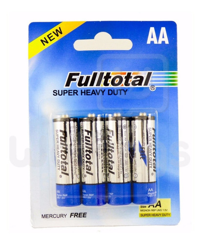 4 Pilas Aa Super Heavy Duty Carbon Control Tester Relojes