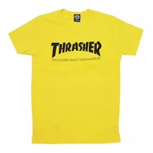 Camiseta Thrasher Mag Logo Amarela Original C/ Nf