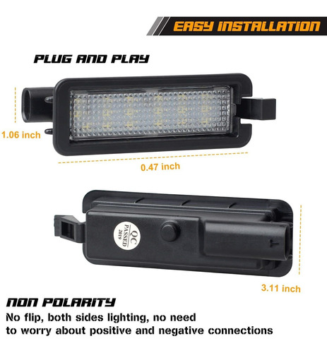  Led License Plate Lights  Compatible With  To  Dodge C... Foto 3