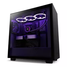 Gabinete Gamer Nzxt H7 Vidro Temperado Com Fan Mid Atx Preto