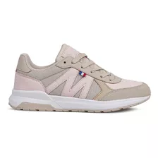 Zapatillas De Mujer Michelin Protek Urban Pu07 Beige-rosado