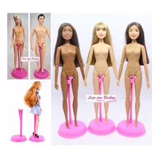 Kit 3 Suporte Luxo Para Boneca Barbie Ken Susi Antiga 