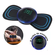 Massageador Portatil Recarregável Para Alíviar Dor Muscular Cor Preto 110v/220v