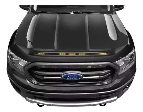 Vista De Cofre Ford Ranger Xl Xlt 2016-2022 Embellecedor Led Foto 3