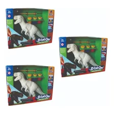 Dinossauro Interativo Pintar Brinquedo Atacado Menino Kit 3