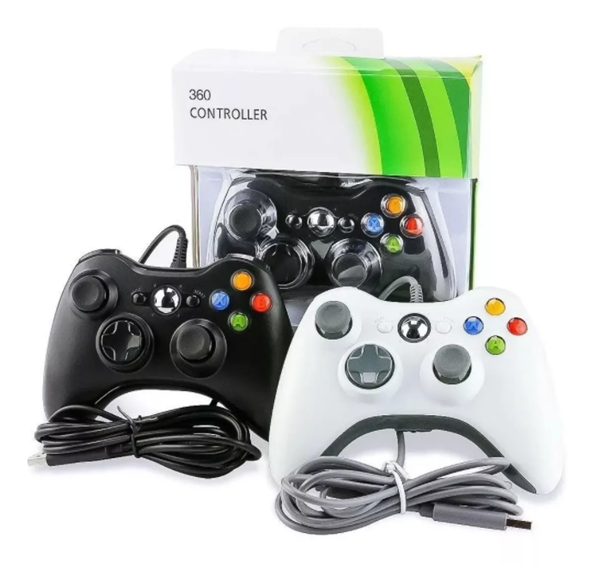 Control Alambrico Para Xbox 360 Y Compatible Con Pc