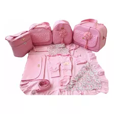 Bolsa Maternidade Kit Completo 5 Peças + Saída Maternidade