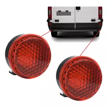 Par Sirene Piezo 6 Tons Led Vermelho 12v Marcha Ré Universal