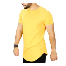 Camiseta Oversized Longline Redonda Swag Camisa Masculina