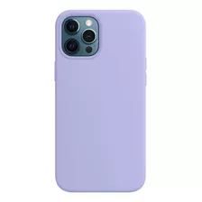 Capa Capinha Silicone Compatível Com iPhone 12 Pro Max Cor Lilás