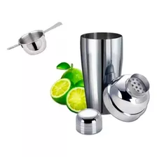 Coqueteleira Inox 500ml + Dosador De Wisky Inox Para Drinks