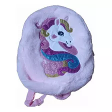 Mochila De Peluche Shiny Modelo Unicornio 30 X 25cm