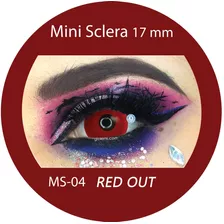 Pupilentes Halloween Cosplay Red Out Mini Sclera 17mm