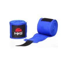 Bandagem Elástica Mks Preta Para Boxe Muay Thai Faixa - 3,5m