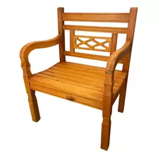 Banco Cadeira Sofá Estilo Rústico Madeira Confortável Pesada