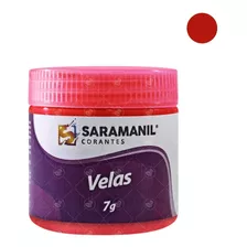 Corante Vermelho Fluorescente Vela Saramanil Anilina Óleo 7g