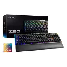 Teclado Mecanico Alambrico Gamer Evga Z20 Rgb Switch Clicky