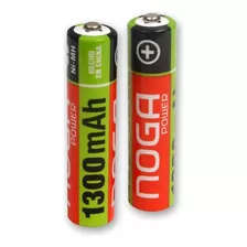 Pilas Recargables Aaa Noganet 1300 Mah Bliser X 2u