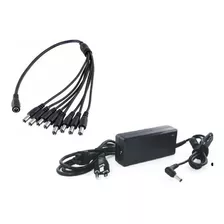 Fuente Poder Eliminador 12v 4a+ Cable Pulpo 1x8 Camaras Cctv