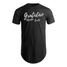 Camisetas Grandes Tamanhos Especiais Gratidão Muda Tudo