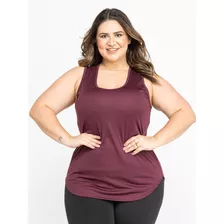 Regata Dry Fit Feminina Plus Size Academia Confortável