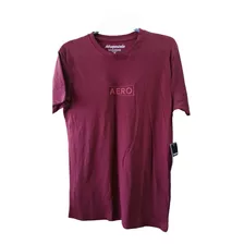 Playera Marca Aeropostale, Color Vino , Talla S, Caballero 