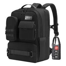 Mochila Hombre Tigernu T-b9007 Laptop Antirrobo Viaje Color Negro Diseño De La Tela Negro