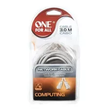 Cable De Red One For All Cat5e 3.0mts Interconexion Utp