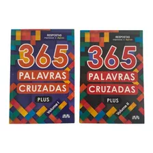 Kit Livro 365 Palavra Cruzada Jogo Nível Fácil Médio Difícil