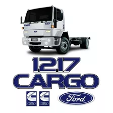 Kit Emblemas Adesivos Cargo 1217 Caminhão Ford Cummins