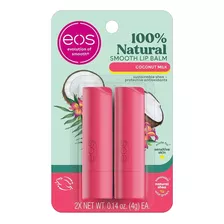 Kit Eos Natural Lip Balm Coconut Milk - Original !!!