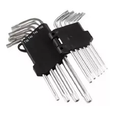 Jogo Chave Torx Aço Tipo L 10 Peças T10 A T50 Lee Original