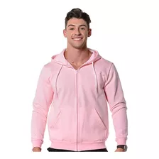 Blusa Moletom Masculino Ziper Agasalho Forrado Com Capuz