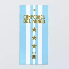 Toallón Afa Argentina Messi Playero Original 3 Estrellas