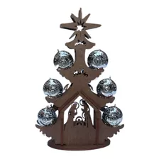 Árbol De Navidad Madera Nacimiento Esferas Diseños Navideños