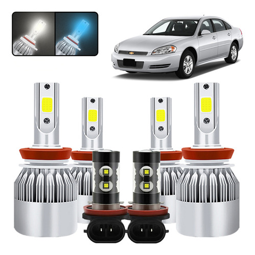 Kit De Focos Led 9005 9006 880 Para Chevrolet Impala 00-2005 Chevrolet Impala