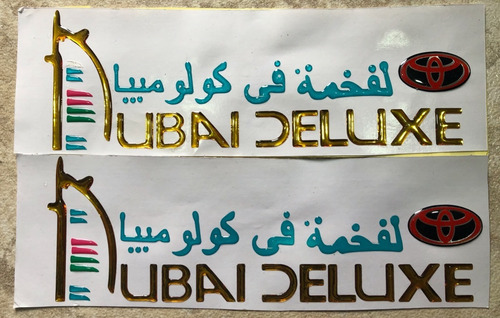 Kit Emblemas Laterales Dubai Deluxe Toyota Tx.l X2 Foto 3