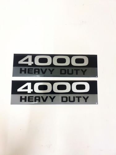 Repuesto Par Emblemas Ram 4000 Heavy Duty Black Foto 2