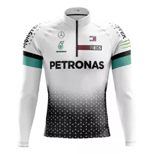 Camisa Mtb Masculina Ciclista Manga Longa Pro Tour Petronas
