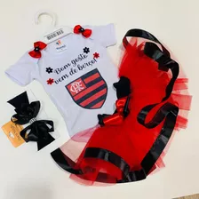 Roupa Tutu Futebol Bom Gosto Vem De Berço Time Mesversário