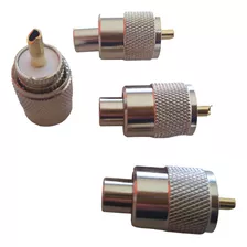 Conector Pl259 Uhf Macho Para Rg213 X 4 Unidades