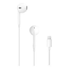 Audifonos Apple Earpods Alambricos Conector Lightning Blanco