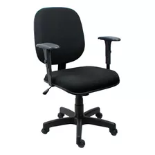 Cadeira Diretor Operativa Com Braço Preto - Ultra Móveis