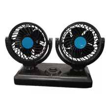 Ventilador Portátil De 2 Velocidades Negro Doble Cabezal