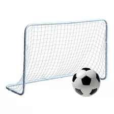 2 Arcos De Futbol Mini Super Livianos 80cm X 50cm + Pelota 