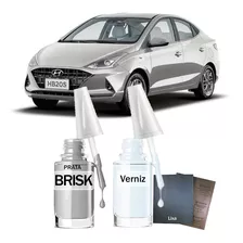 Tinta Tira Risco Hyundai Hb20s Vision 2022 Prata Brisk